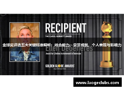 金球奖评选五大关键标准解析：综合能力、荣誉成就、个人表现与影响力